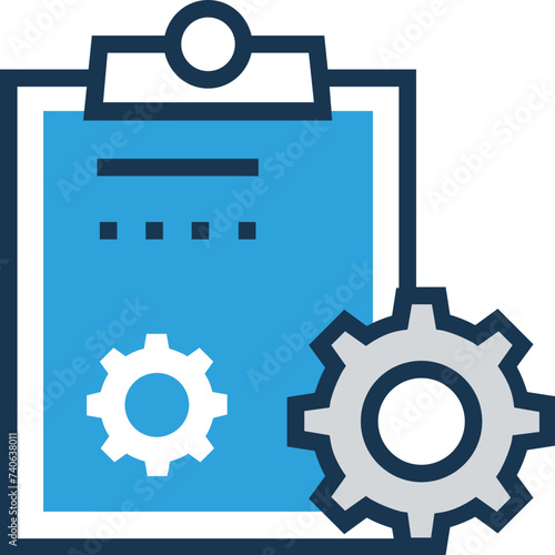 Flat icon denoting creative brief 