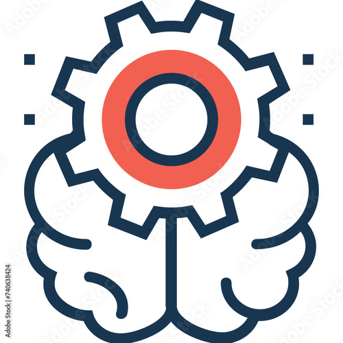 Flat vector of a brainstorm 