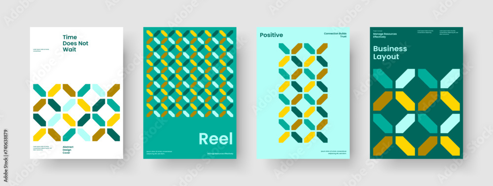 Obraz premium Creative Flyer Design. Isolated Banner Layout. Geometric Background Template. Business Presentation. Poster. Book Cover. Brochure. Report. Pamphlet. Handbill. Magazine. Portfolio. Catalog