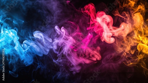 Color smoke cloud blending abstract  texture for backgrounds  Generative AI