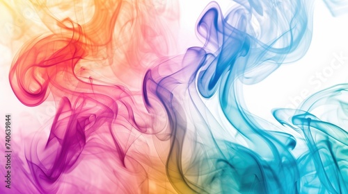 Color smoke cloud blending abstract, texture for backgrounds, Generative AI