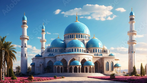 blue mosque photo
