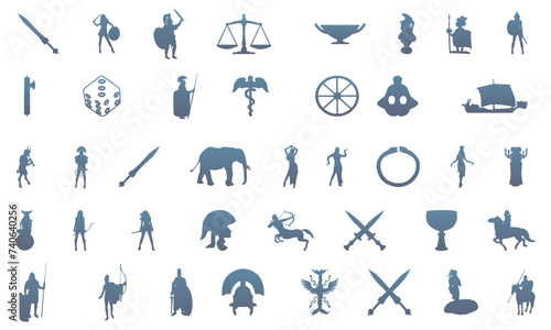Roman empire icon collection