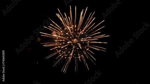 Firework with dark background  abstract  texture for backgrounds  Generative AI