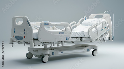 Hospital Bed Maternity Bed Medical Equipment Healthcare Clinic Treatment Room Patient Comfort, Generative Ai