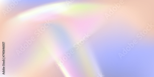 Translucent backdrop features rainbow prism light effect, holographic reflections, crystal flare leaks, shadows overlaying abstract iridescent light. Gradient background, prism like sparkling lights.