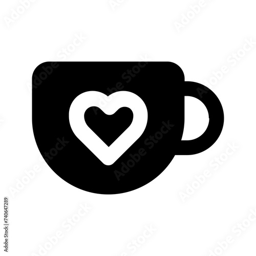 coffee mug glyph icon
