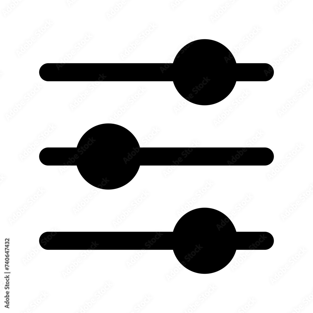 equalizer glyph icon equalizer glyph icon