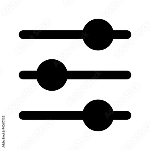 equalizer glyph icon
