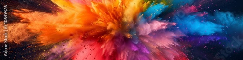 explosion of colorful colors, holi.