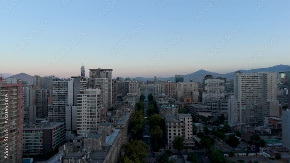 Santiago de Chile La Moneda Paseo Bulnes aerial view traveling Santiago de Chile La Moneda Paseo Bulnes aerial view traveling