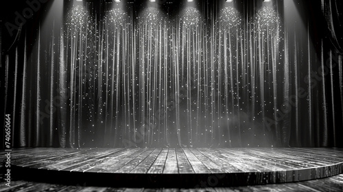 3d illustration empty podium with abstact background very realistic front view mock up