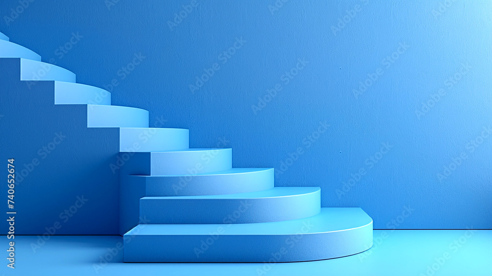 Fototapeta premium 3d illustration empty podium with abstact background very realistic front view mock up