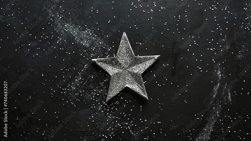 grunge star on black grunge star on black