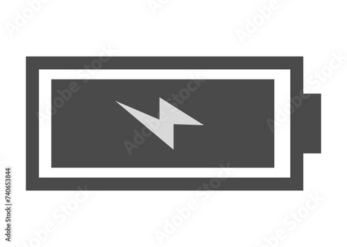Smartphone battery charge level icon vector. Indicator battery illustration symbol