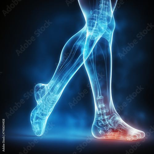 Human legs and bones x-ray © Kokhanchikov