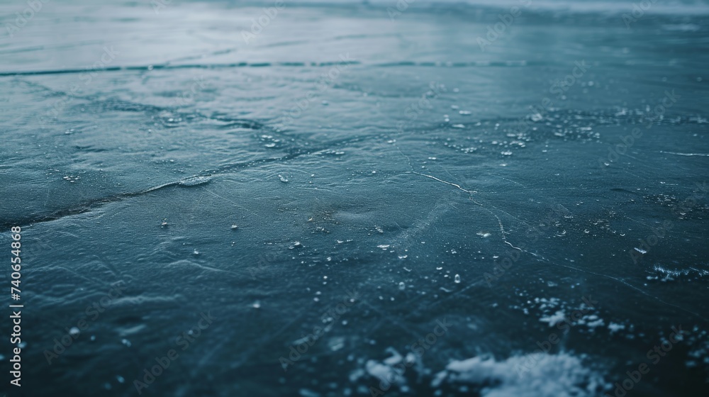 Frozen lake surface background Frozen lake surface background