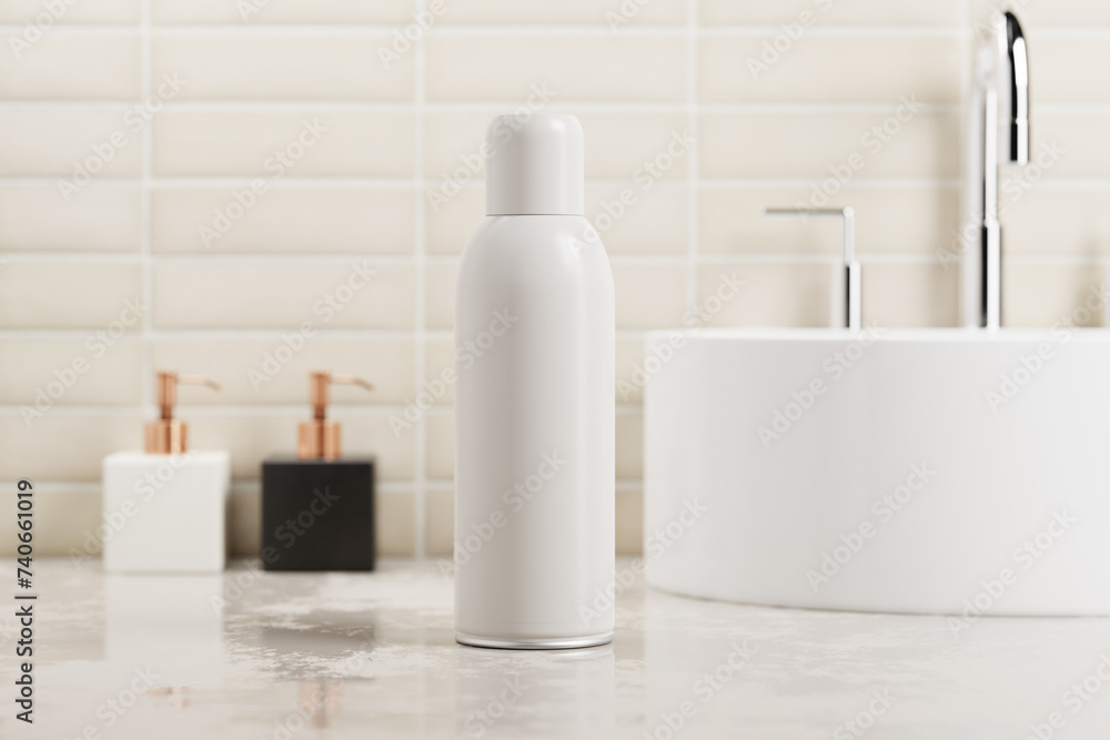 cosmetic spray can mockup set featuring a large size spray can with a small cap and curved body cosmetic spray can mockup set featuring a large size spray can with a small cap and curved body