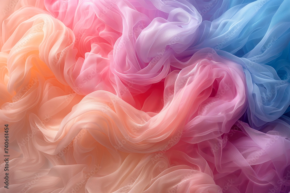 abstract cotton candy, a variety of colors, background illustration Generative AI abstract cotton candy, a variety of colors, background illustration Generative AI