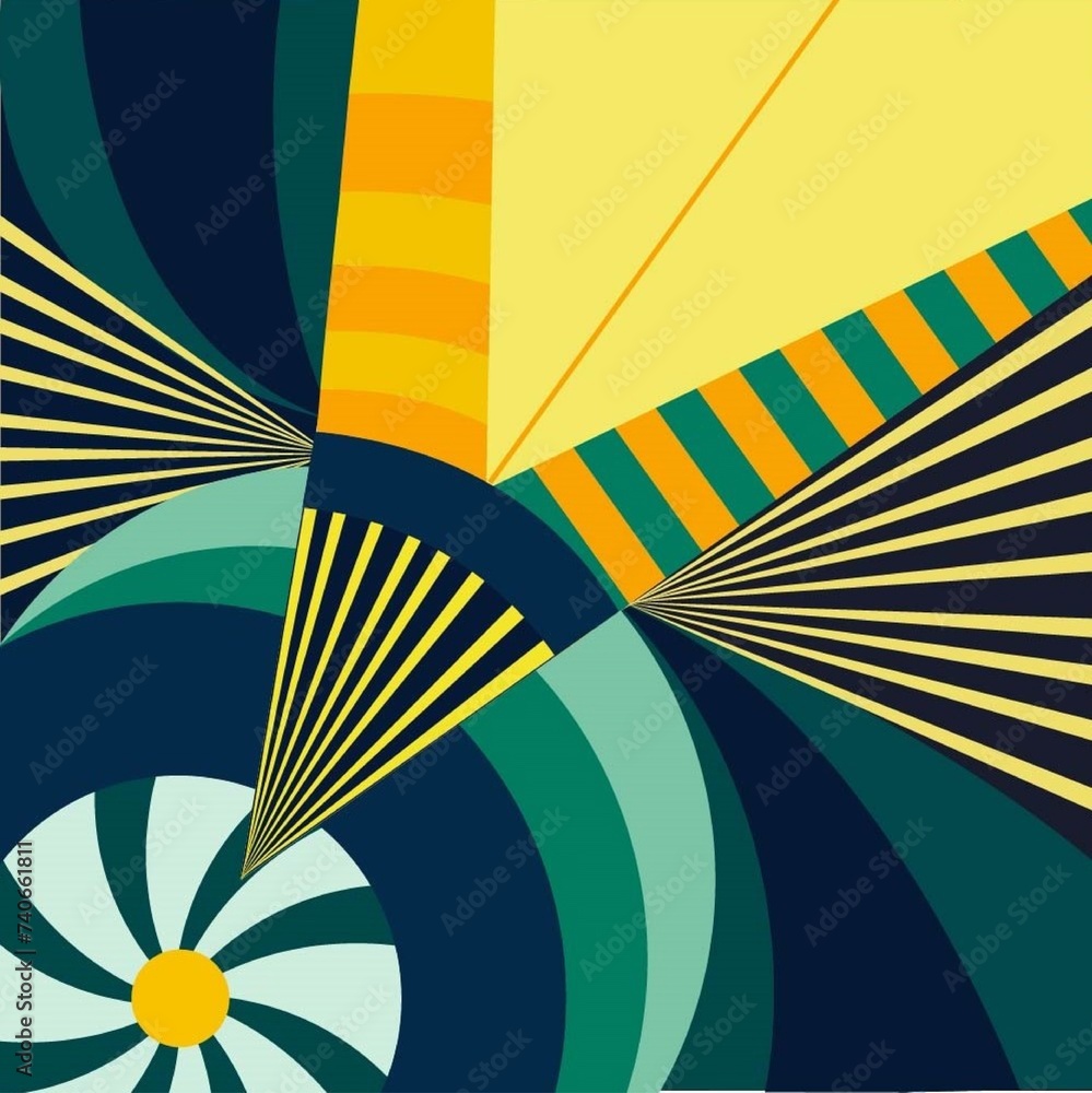 Fototapeta premium Abstract geometric vector illustration