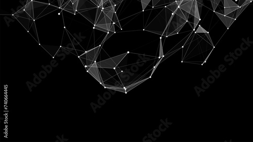 Global network connections. Abstract vector neural networks cyberspace. Futuristic grid artificial intelligence. Technology cyber dynamic.