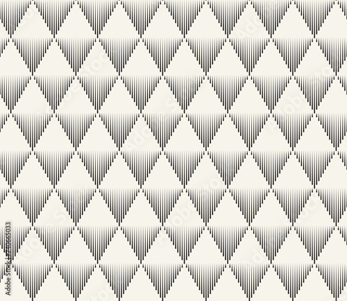 Vector seamless pattern. Repeating geometric elements. Stylish monochrome background design.