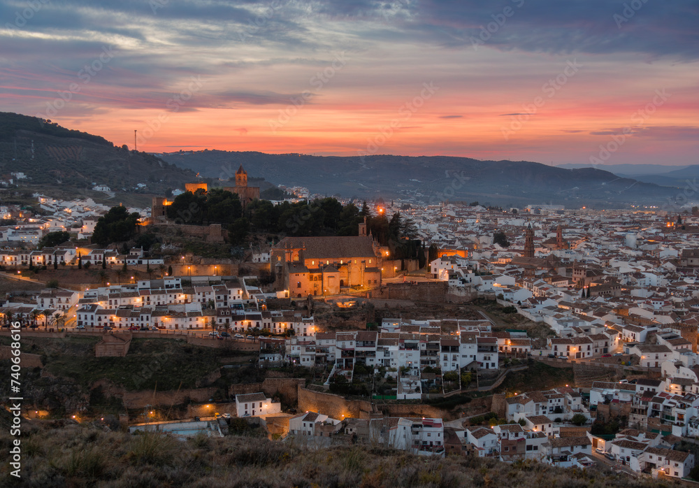 Panorama of the city of Antequera	

