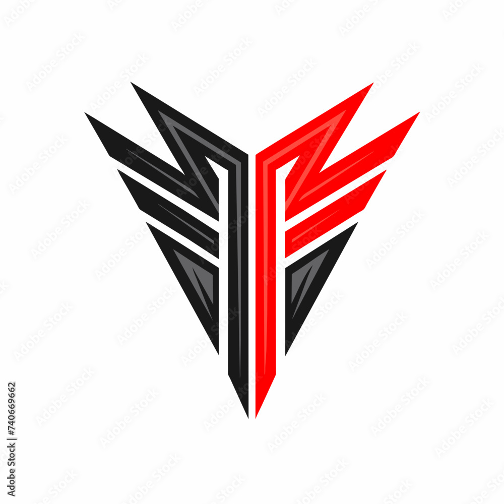Creative Logo Concept with Abstract Branded Lines Creative Logo Concept with Abstract Branded Lines