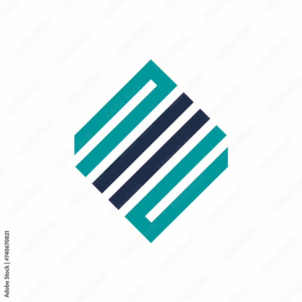 Creative Logo Concept with Abstract Branded Lines Creative Logo Concept with Abstract Branded Lines