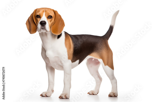 beagle dog, isolated on white background