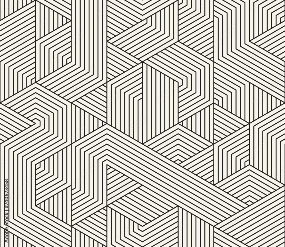 Vector seamless pattern. Repeating geometric elements. Stylish monochrome background design. Vector seamless pattern. Repeating geometric elements. Stylish monochrome background design.