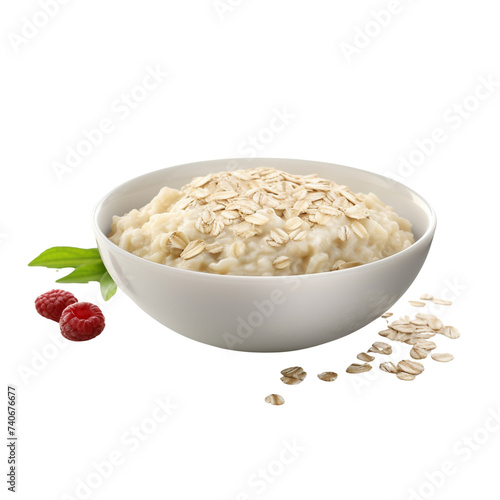 Oatmeal isolated on transparent background