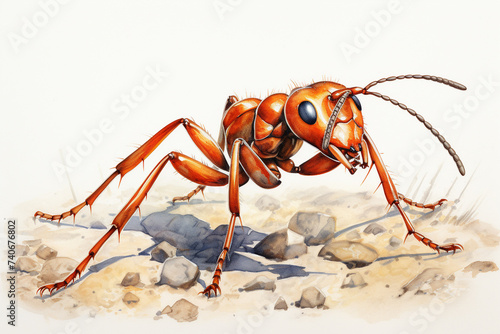 illustration of a muscular ant  © RBY