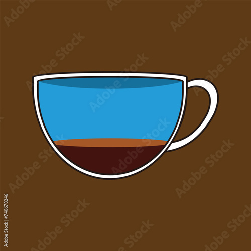 Coffee design over brown background, vector illustration. Eps 10. resources graphic element design. Vector illustration with the theme of coffee, coffee shop, beverage icon