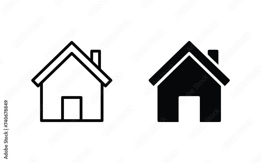 Home icon set. house icon, Web home icon vector illustration Home icon set. house icon, Web home icon vector illustration