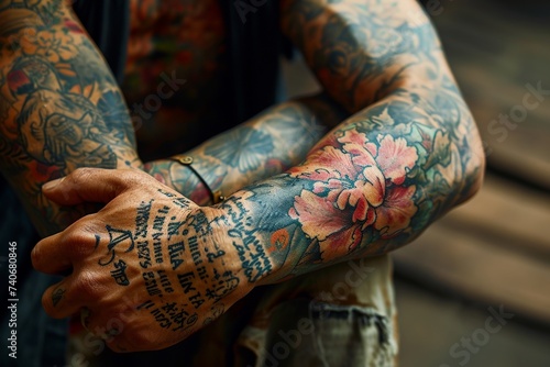 Japanese-Style Tattooed Male
