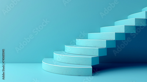 3d illustration empty podium with abstact background very realistic front view mock up