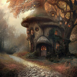 fairytale house, sprookjeshuis in het bos