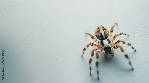 spider on a light background.
