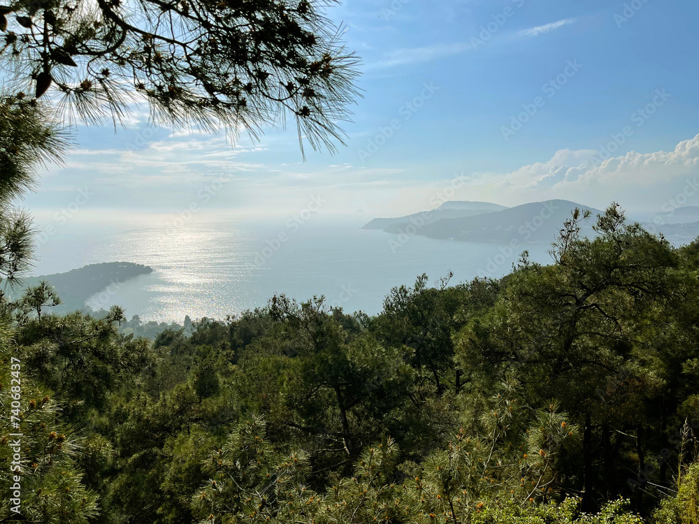 View of the Princes' Islands on a bright sunny day, Turkey, Istanbul View of the Princes' Islands on a bright sunny day, Turkey, Istanbul
