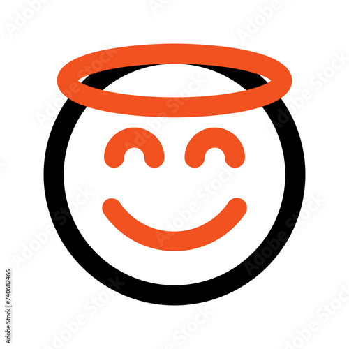 angel line icon
