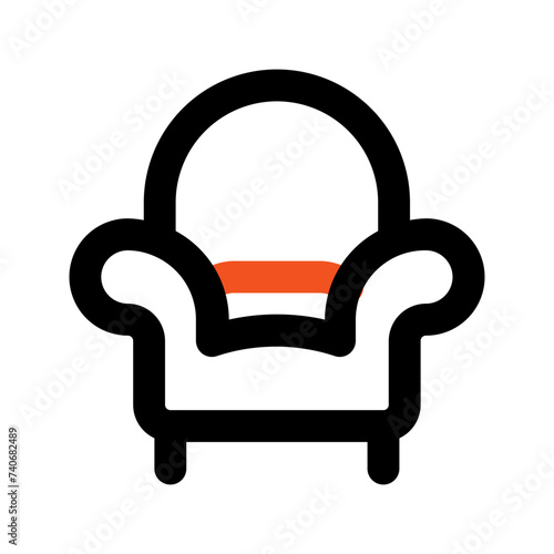 armchair line icon