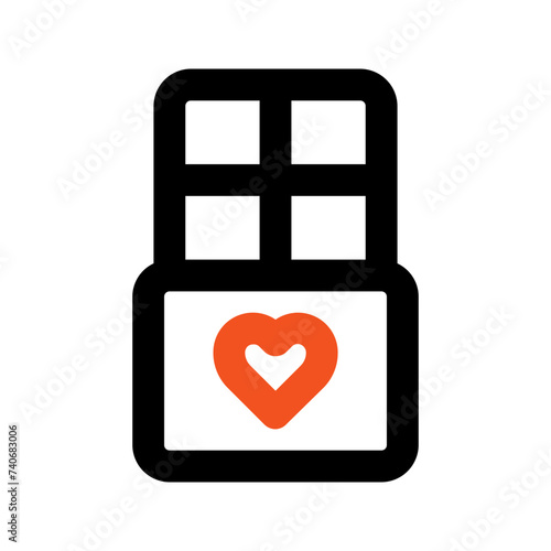 chocolate line icon