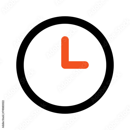 clock line icon