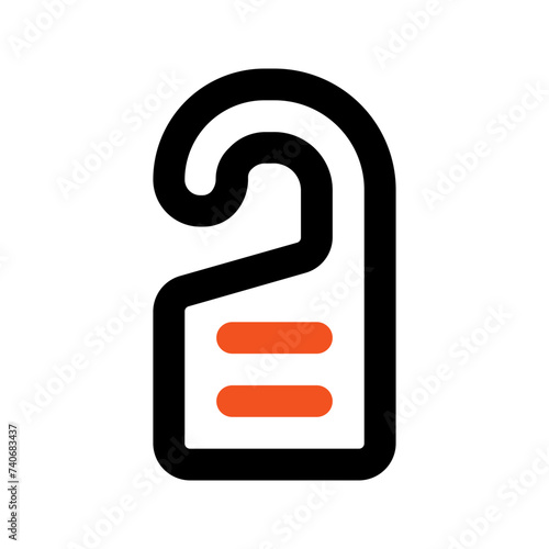 do not disturb line icon