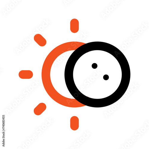eclipse line icon