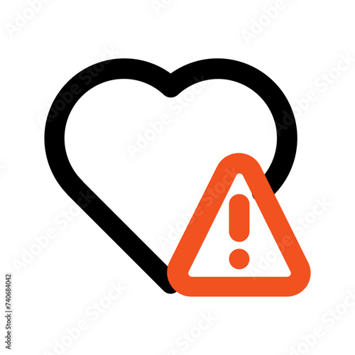 heart disease line icon