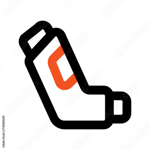 inhaler line icon