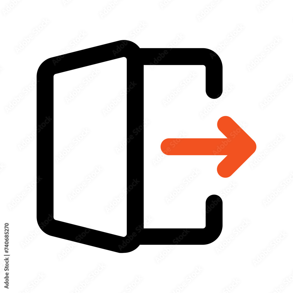 logout line icon logout line icon
