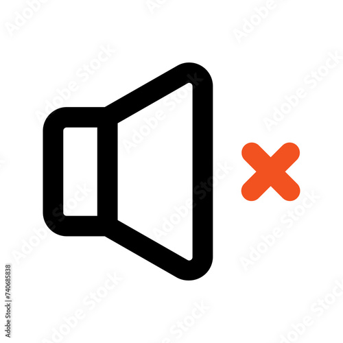 mute line icon